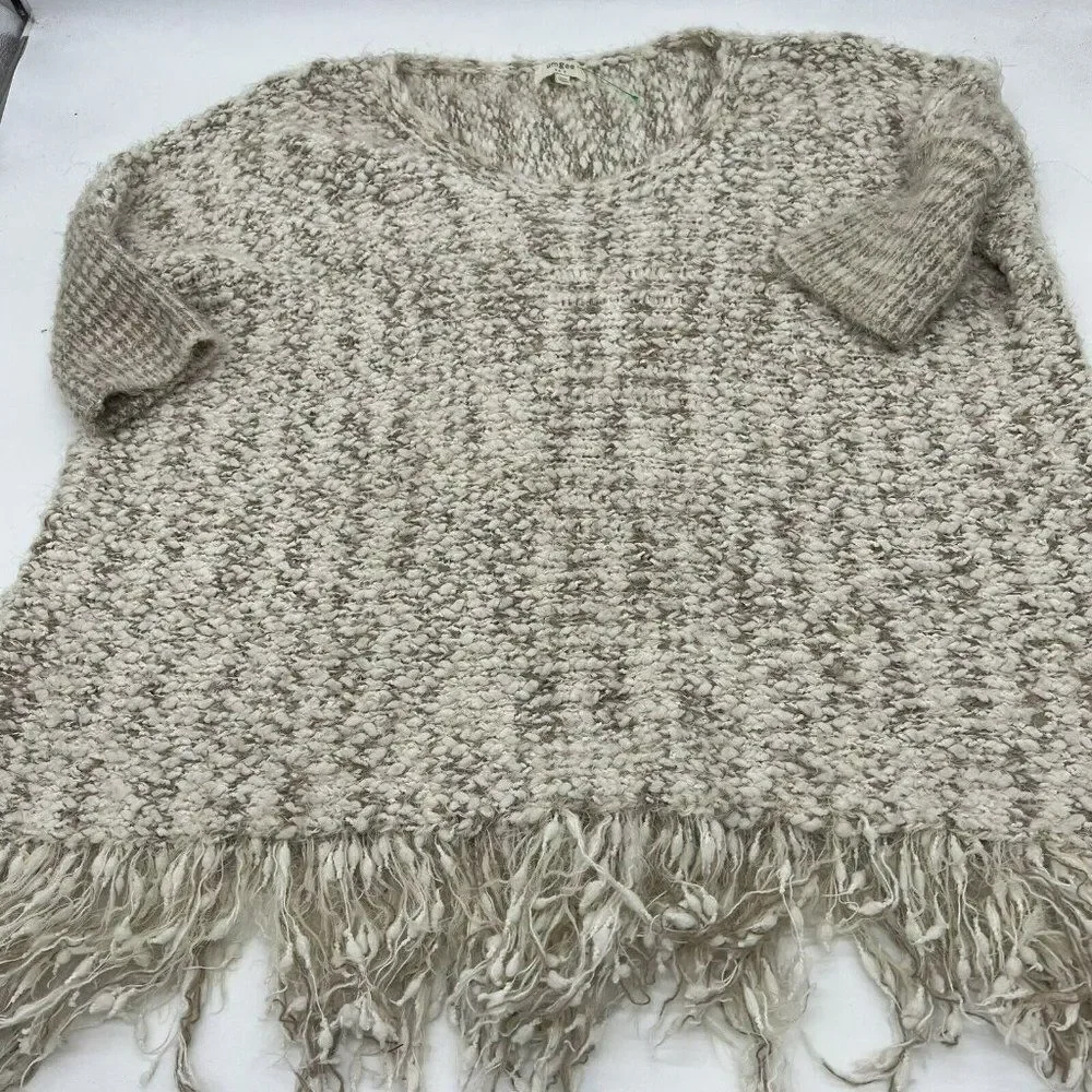 Umgee Eyelash Chunky Knit Short Sleeve Sweater Size S/M